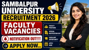 Sambalpur University Faculty Recruitment 2026 - Apply Online for 84 Assistant Professor, Associate Professor, Professor Posts