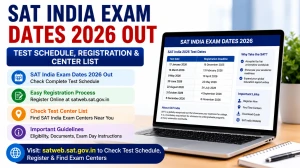 SAT India Exam Dates 2026 Out - Test Schedule, Registration & Center List at satweb.sat.gov.in