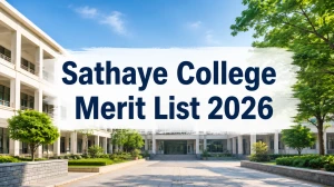Sathaye College Merit List 2026 (Out): Check 1st Merit List for BA, BCom & BS and Download PDF Here
