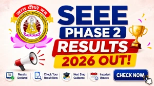 SEEE Phase 2 Results 2026 Out - Check Siddhartha University Entrance Exam Result Online at siddhartha.edu.in