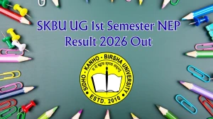 SKBU UG 1st Semester NEP Result 2026 Out - Check Direct Link on students.skbu.ac.in SKBU UG 1st Semester NEP Result 2026 Out - Check Direct Link on students.skbu.ac.in