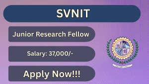 SVNIT Junior Research Fellowship Recruitment 2026 - Apply Online SVNIT Junior Research Fellowship Recruitment 2026 - Apply Online