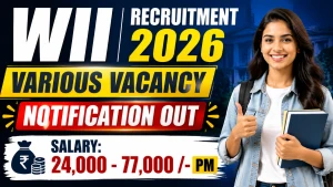 WII Recruitment 2026 - Apply Online for 38 Project Assistant, Project Scientist and More Posts