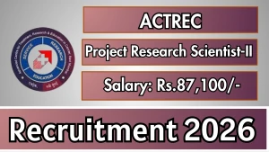 ACTREC Project Research Scientist-II Recruitment 2026 - Apply Online ACTREC Project Research Scientist-II Recruitment 2026 - Apply Online