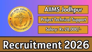 AIIMS Jodhpur Project Technical Support -III Recruitment 2026 - Walkin