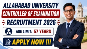 Allahabad University Controller of Examination Recruitment 2026 - Apply Offline