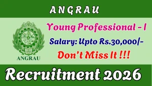 ANGRAU Young Professional - I Recruitment 2026 - Walkin