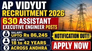 AP Vidyut AEE Recruitment 2026 Notification Out - Apply Online for 630 Assistant Executive Engineer Posts