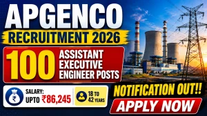 APGENCO AEE Recruitment 2026 Notification Out - Apply Online for 100 Assistant Executive Engineer Posts