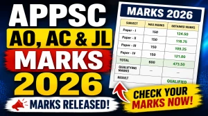 APPSC AO, AC & JL Marks 2026 - Total Marks of Selected Candidates Released