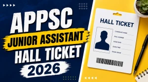 APPSC Junior Assistant Hall Ticket 2026 Out - Direct Link, Download Steps & Exam Details APPSC Junior Assistant Hall Ticket 2026 Out - Direct Link, Download Steps & Exam Details