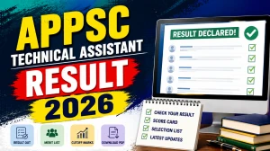 APPSC Technical Assistant Result 2026 - Download PDF APPSC Technical Assistant Result 2026 - Download PDF