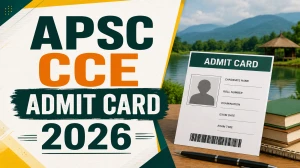 APSC CCE Admit Card 2026 Released - Download Prelims Hall Ticket at apsc.nic.in