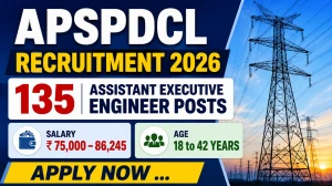 APSPDCL AEE Recruitment 2026 Notification Out - Apply Online for 135 Assistant Executive Engineer Posts