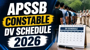 APSSB Constable DV Schedule 2026 Out - Check Document Verification Dates & Details