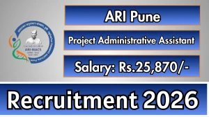 ARI Pune Project Administrative Assistant Recruitment 2026 - Apply Online