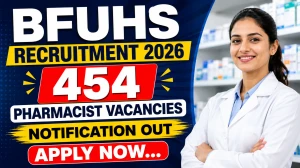 BFUHS Pharmacist Recruitment 2026 – 454 Pharmacy Officer Posts, Apply Online by 1 July 2026 BFUHS Pharmacist Recruitment 2026 – 454 Pharmacy Officer Posts, Apply Online by 1 July 2026