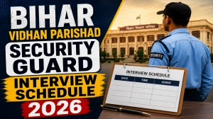 Bihar Vidhan Parishad Security Guard Interview Schedule 2026 - Date, Venue & Documents