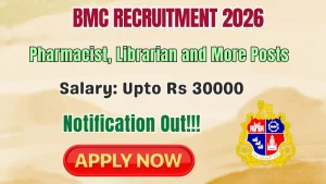 BMC Recruitment 2026 - Apply Offline for Pharmacist, Blood Bank Technician and More Posts