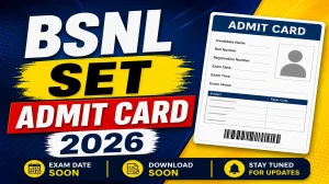 BSNL SET Admit Card 2026 Out - Download Hall Ticket at ibtexamination.com