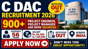 C-DAC Recruitment 2026 – 900+ Contractual Vacancies Across 11 Centres | JIT June 2026 Cycle (Advt. No. CORP/JIT/02/2026) C-DAC Recruitment 2026 – 900+ Contractual Vacancies Across 11 Centres | JIT June 2026 Cycle (Advt. No. CORP/JIT/02/2026)