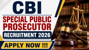 CBI Special Public Prosecutor Recruitment 2026 - Apply Online CBI Special Public Prosecutor Recruitment 2026 - Apply Online