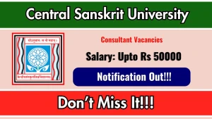 Central Sanskrit University Consultant Recruitment 2026 - Apply Online Central Sanskrit University Consultant Recruitment 2026 - Apply Online