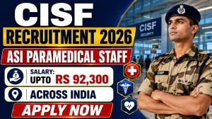 CISF ASI Para Medical Staff Recruitment 2026 Notification Out For 24 Posts, Apply Online Starts 08 June 2026 CISF ASI Para Medical Staff Recruitment 2026 Notification Out For 24 Posts, Apply Online Starts 08 June 2026