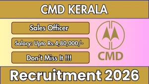 CMD Kerala Sales Officer Recruitment 2026 - Apply Online CMD Kerala Sales Officer Recruitment 2026 - Apply Online