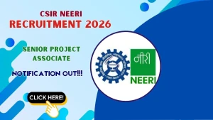 CSIR NEERI Senior Project Associate Recruitment 2026 - Apply Online CSIR NEERI Senior Project Associate Recruitment 2026 - Apply Online
