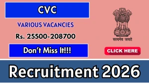 CVC Recruitment 2026 - Apply Offline for 06 Technical Examiner, Staff Car Driver and More Posts CVC Recruitment 2026 - Apply Offline for 06 Technical Examiner, Staff Car Driver and More Posts