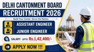 Delhi Cantonment Board Recruitment 2026 - Apply Online for Assistant Engineer & Junior Engineer Posts