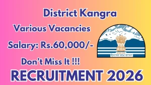 District Kangra Recruitment 2026 - Apply Offline for Naib-Tehsildar, Kanungo and More Posts