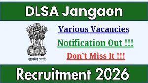 DLSA Jangaon Recruitment 2026 - Apply Offline for DEO, Peon and More Posts DLSA Jangaon Recruitment 2026 - Apply Offline for DEO, Peon and More Posts