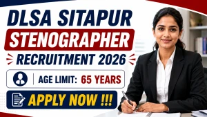 DLSA Sitapur Stenographer Recruitment 2026 - Apply Offline