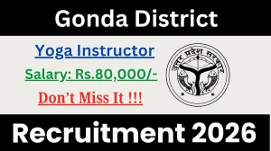 Gonda District Yoga Instructor Recruitment 2026 - Apply Offline Gonda District Yoga Instructor Recruitment 2026 - Apply Offline
