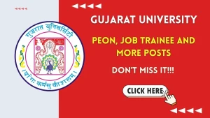 Gujarat University Recruitment 2026 - Apply Online for Peon, Job Trainee and More Posts