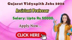 Gujarat Vidyapith Assistant Professor Recruitment 2026 - Apply Online for 28 Posts