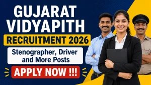Gujarat Vidyapith Recruitment 2026 - Apply Online for 13 Stenographer, Driver and More Posts Gujarat Vidyapith Recruitment 2026 - Apply Online for 13 Stenographer, Driver and More Posts