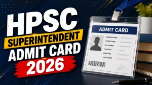 HPSC Superintendent Admit Card 2026 Out - Download Link, Exam Date & Steps HPSC Superintendent Admit Card 2026 Out - Download Link, Exam Date & Steps