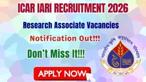 ICAR IARI Research Associate Recruitment 2026 - Apply Online