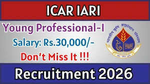 ICAR IARI Young Professional-I Recruitment 2026 - Apply Online