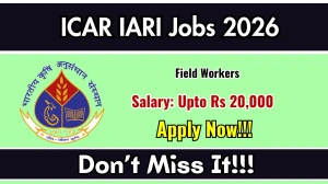 ICAR IARI Field Workers Recruitment 2026 - Apply Online ICAR IARI Field Workers Recruitment 2026 - Apply Online