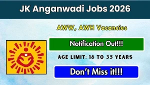 JK Anganwadi Recruitment 2026 - Apply Offline for 31 Anganwadi Workers, Anganwadi Helpers Posts JK Anganwadi Recruitment 2026 - Apply Offline for 31 Anganwadi Workers, Anganwadi Helpers Posts
