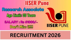 IISER Pune Research Associate-II Recruitment 2026 - Apply Online