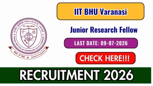 IIT BHU Junior Research Fellow Recruitment 2026 - Apply Offline