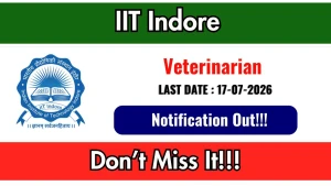 IIT Indore Veterinarian Recruitment 2026 - Apply Online IIT Indore Veterinarian Recruitment 2026 - Apply Online