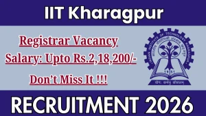IIT Kharagpur Registrar Recruitment 2026 - Apply Online IIT Kharagpur Registrar Recruitment 2026 - Apply Online