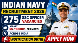 Indian Navy SSC Officer Recruitment 2026 Jun 2027 (AT 27) Course Last Date Extended – Apply Online for 275 Posts