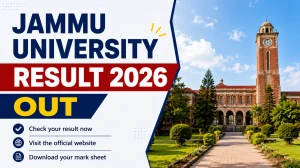 Jammu University Result 2026 Out - Check UG and PG Results Online at coeju.com